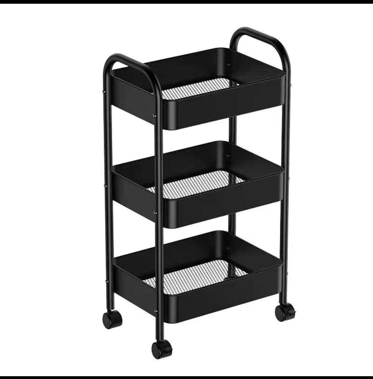 Nestora™ – A beleza da organização. Carrinho Organizador Multiuso de 3 Níveis com Rodas